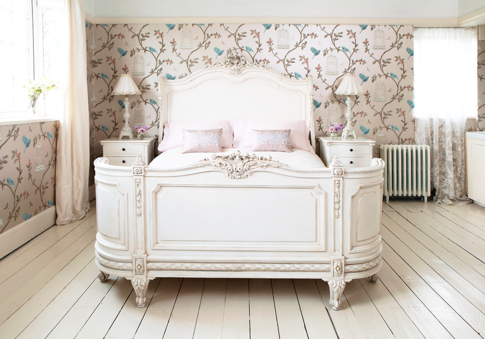 Example of a mid-sized classic bedroom design in Sussex