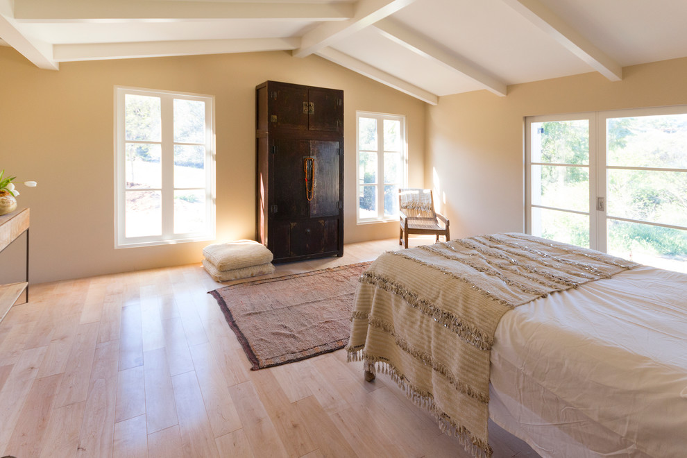 Bedroom - contemporary bedroom idea in Santa Barbara