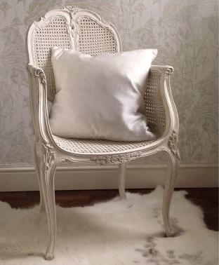 Provencal Rattan White Chair - Traditional - Bedroom - Sussex - by French  Bedroom | Houzz UK