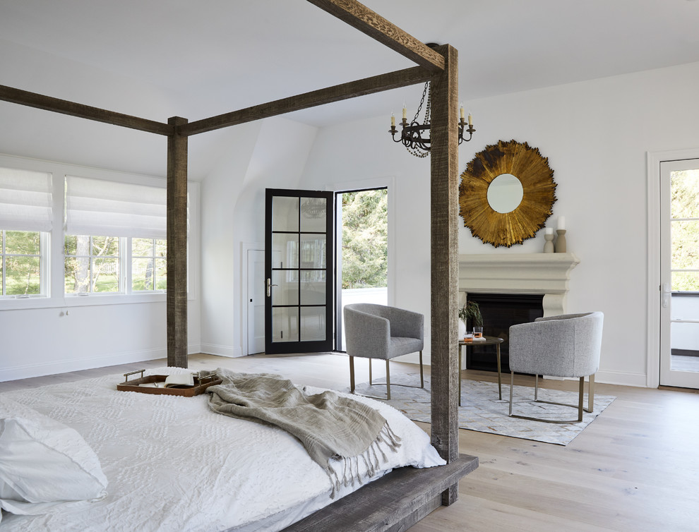 Provence, French country style home - Farmhouse - Bedroom - New York ... French Bathroom Cabinet