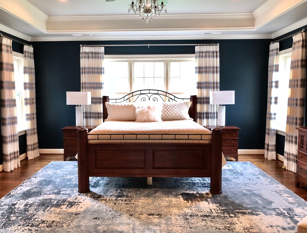 Example of a transitional bedroom design in DC Metro