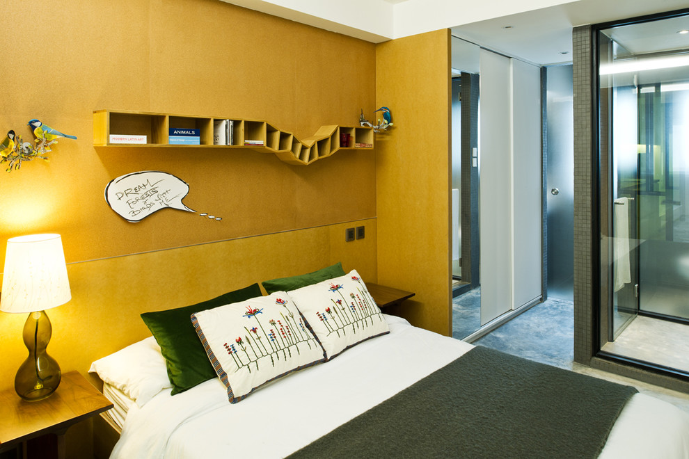 Modernes Schlafzimmer in Hongkong