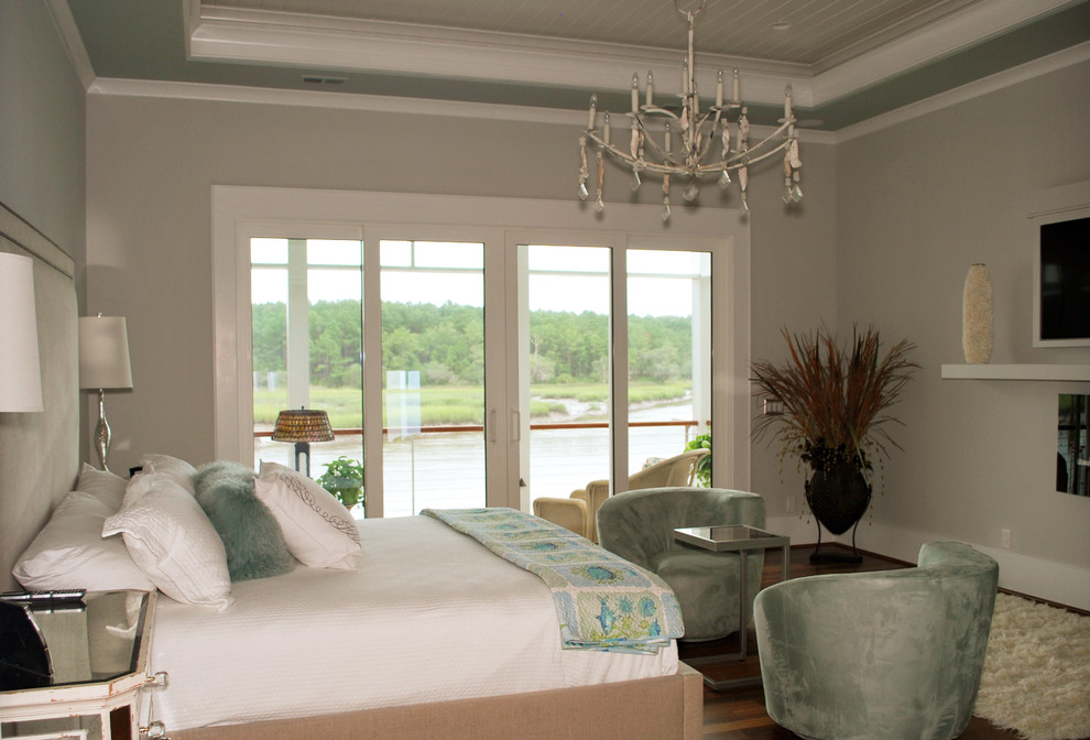 Bedroom - coastal bedroom idea in Charleston