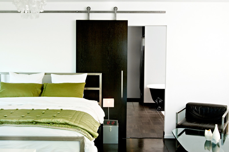 Inspiration for a modern bedroom remodel in Portland