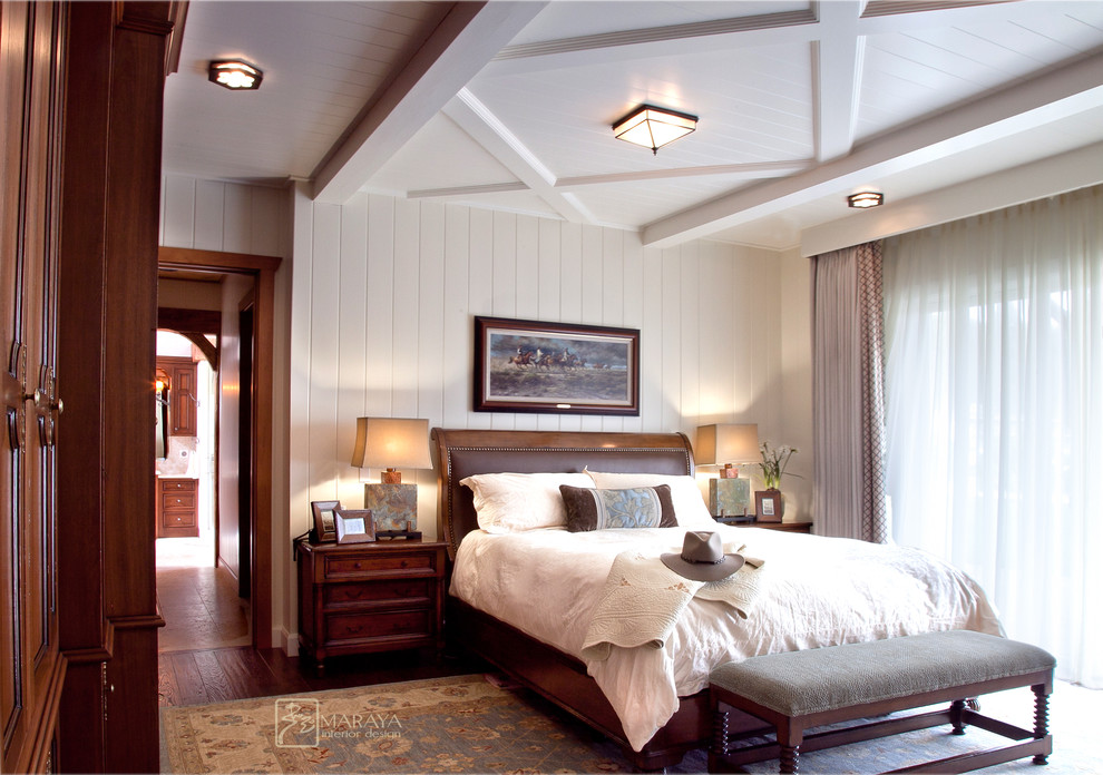 Ranch Master Bedroom Farmhouse Bedroom Santa Barbara by Maraya