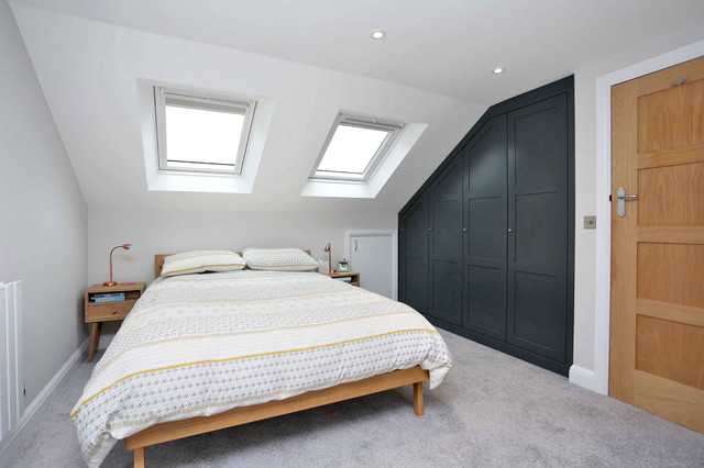 Rear Dormer Loft Conversion Into 1 Bedroom And 1 Bathroom Contemporary Bedroom London By 