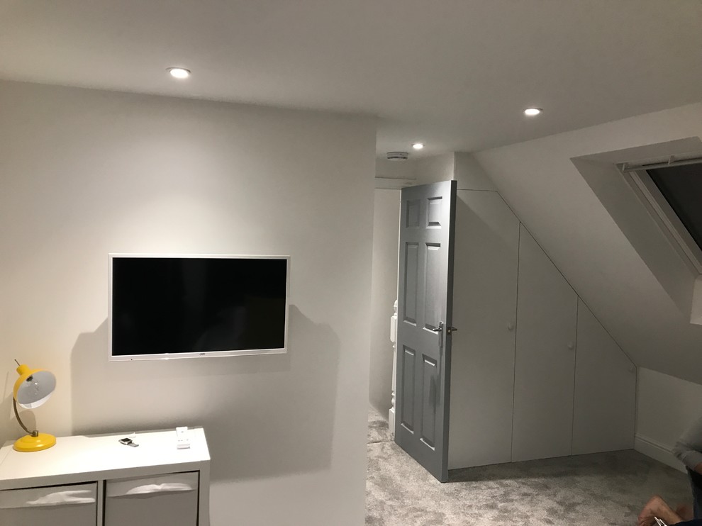 Rear Dormer, Meridian Park, Waltham Abbey Contemporain Chambre