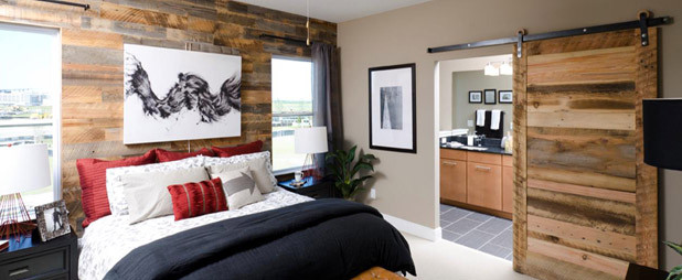 Contemporary bedroom in Boise.