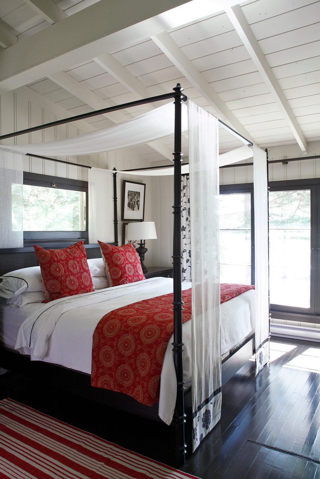 Red Cottage - Beach Style - Bedroom Other - by Lisa Stevens & Company, | Houzz