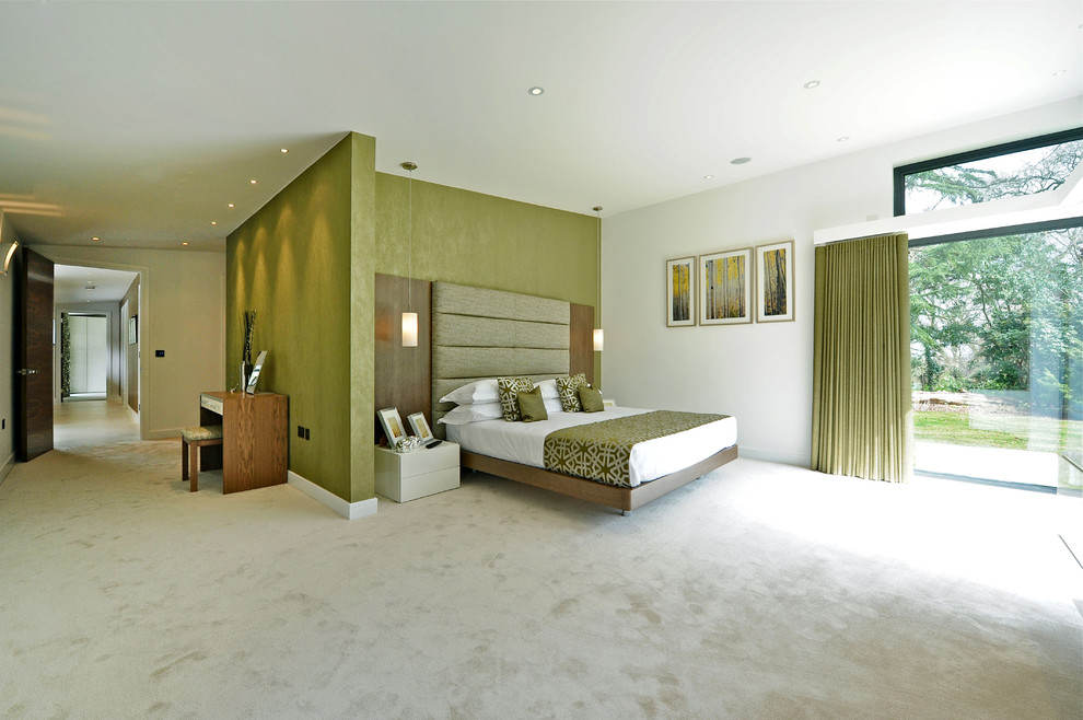 This is an example of a contemporary bedroom in Dorset.