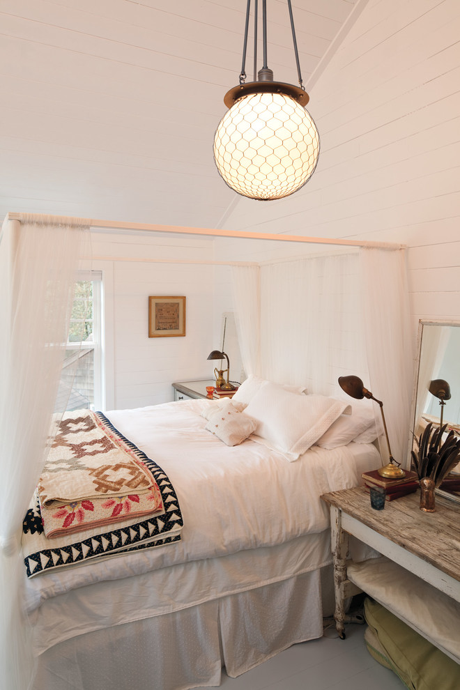 Свежая идея для дизайна: спальня в стиле фьюжн - отличное фото интерьера