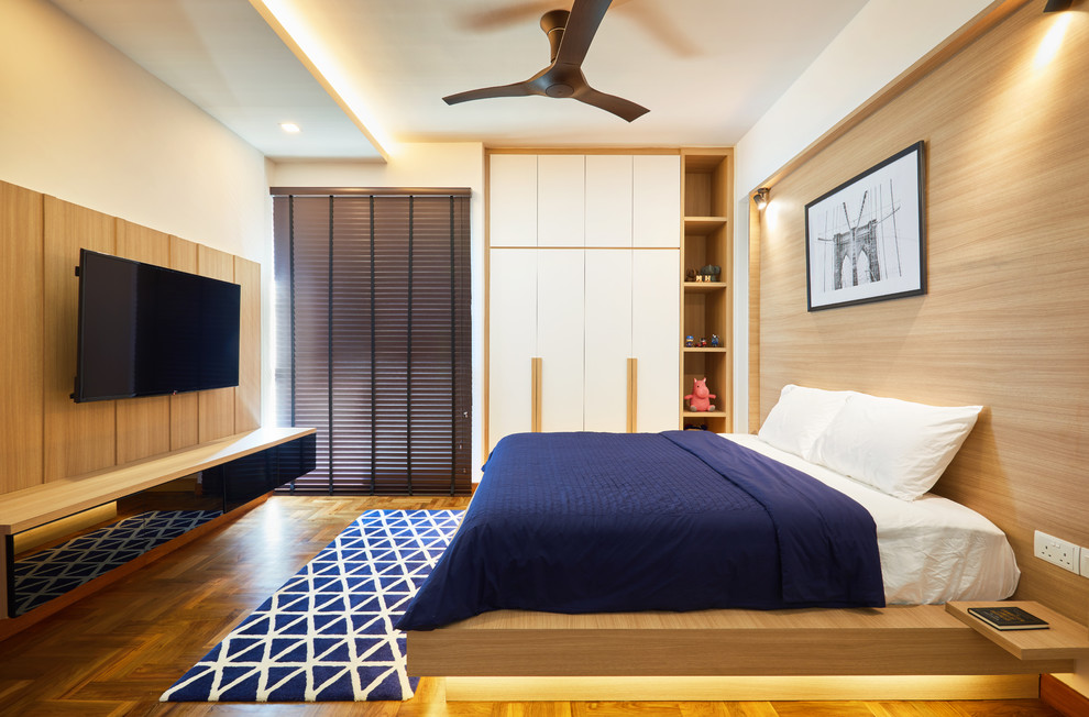 Photo of a world-inspired bedroom in Singapore.
