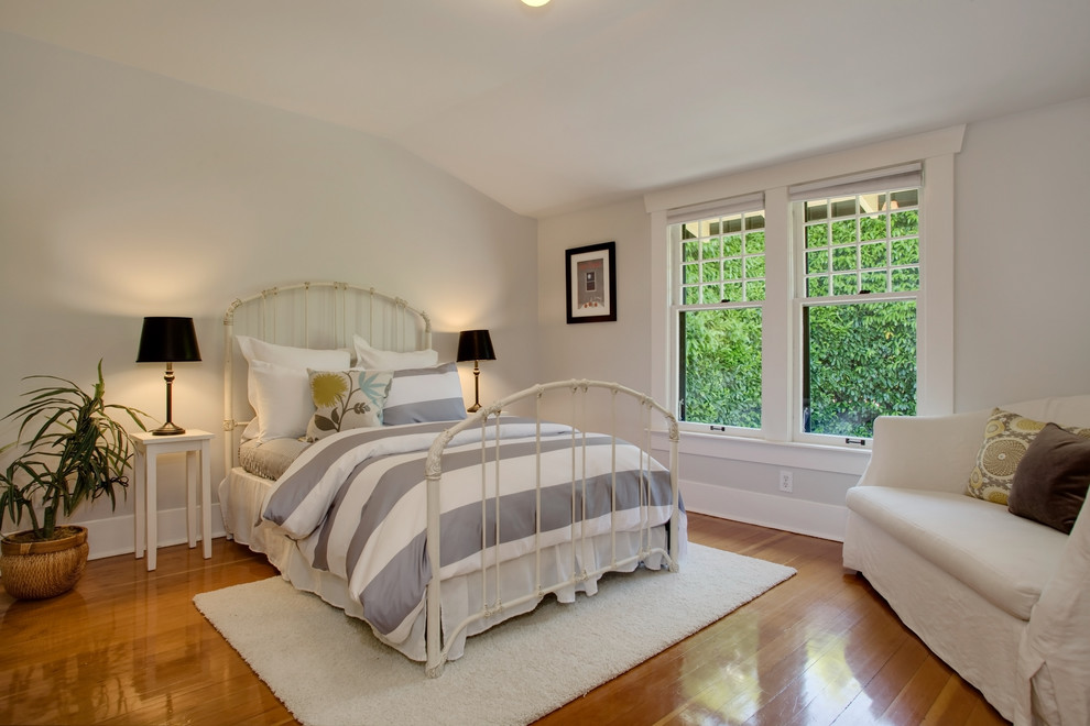 Design ideas for a classic bedroom in Seattle.