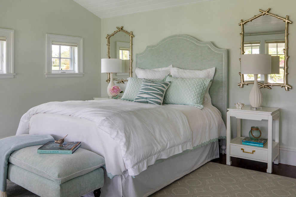 Bedroom - coastal bedroom idea in Providence