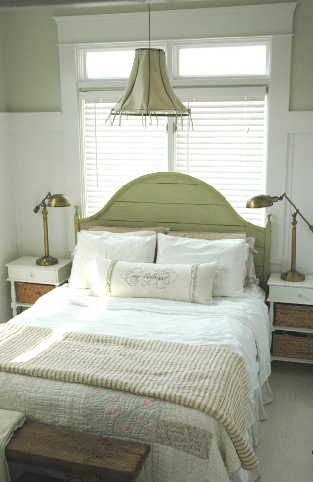 Ispirazione per una camera da letto shabby-chic style