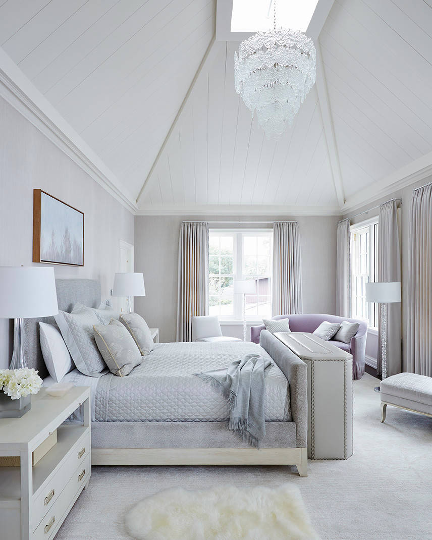 Grey and white on sale master bedroom