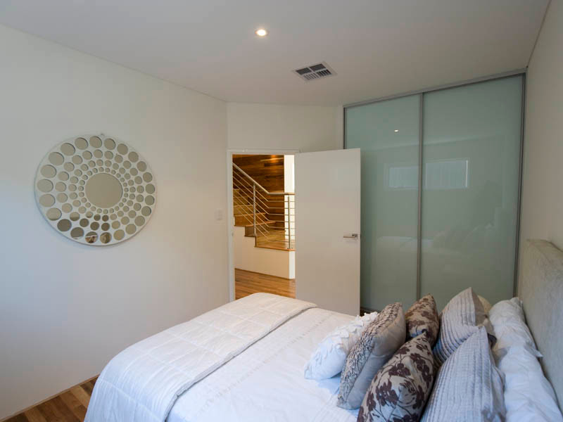 Inspiration for a contemporary bedroom remodel in Perth