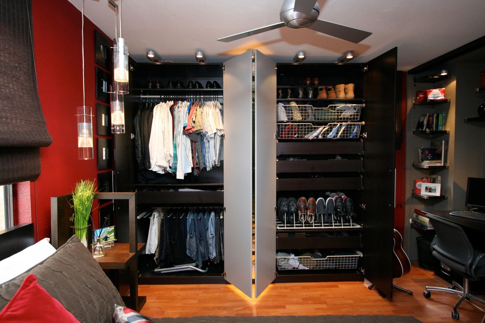 Robeson Design PAX Wardrobe System from IKEA offers Modern Storage