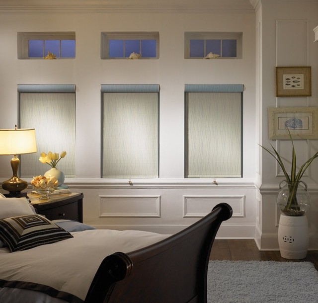 Roller Blinds Coastal Bedroom Denver by DSC Window Fashions