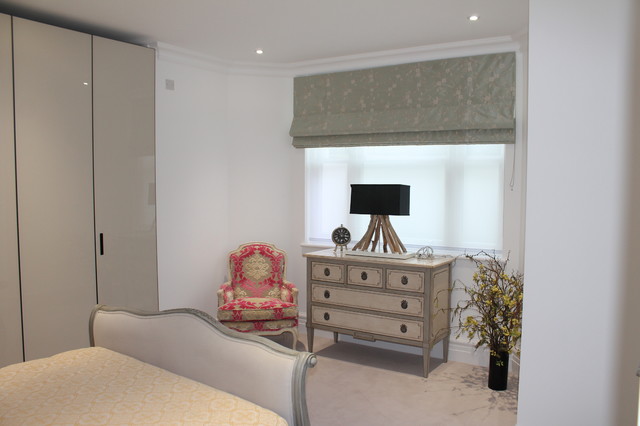 bedroom roman blinds