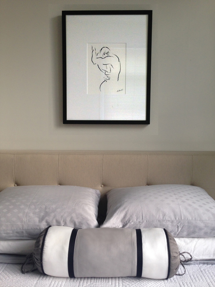 Romantic Bedroom Art Contemporary Bedroom New York by B