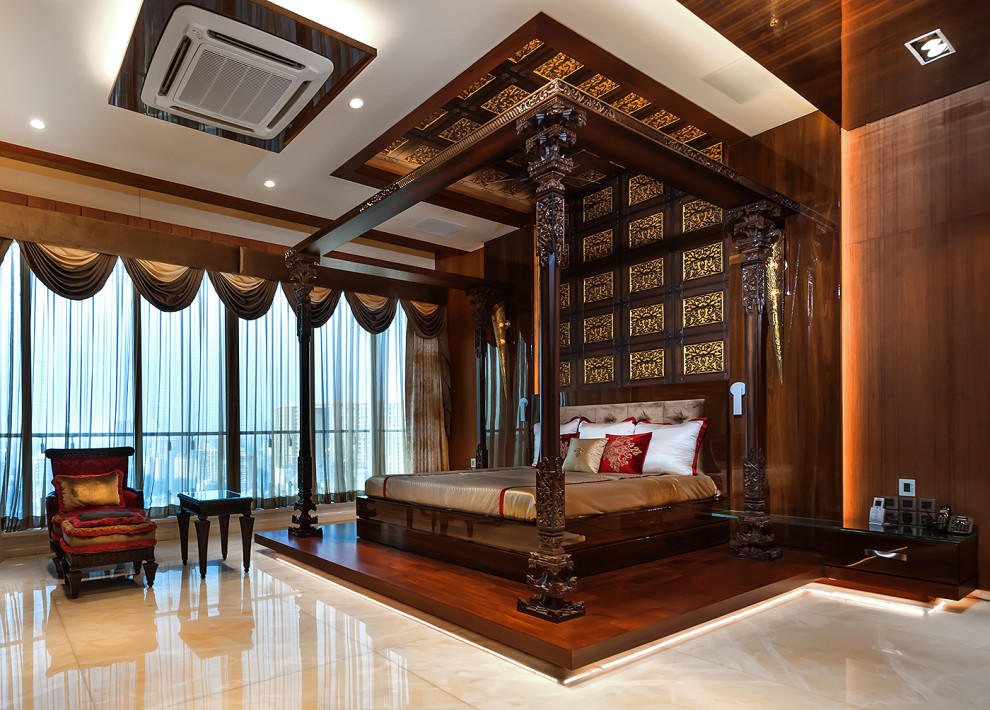 Inspiration for an asian bedroom remodel in Mumbai