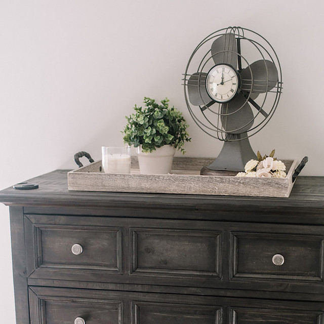 Rustic Farmhouse Master Bedroom Country Bedroom New York by