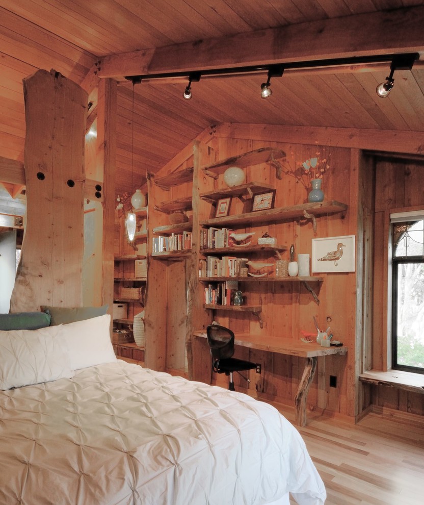 Idéer för ett rustikt sovrum