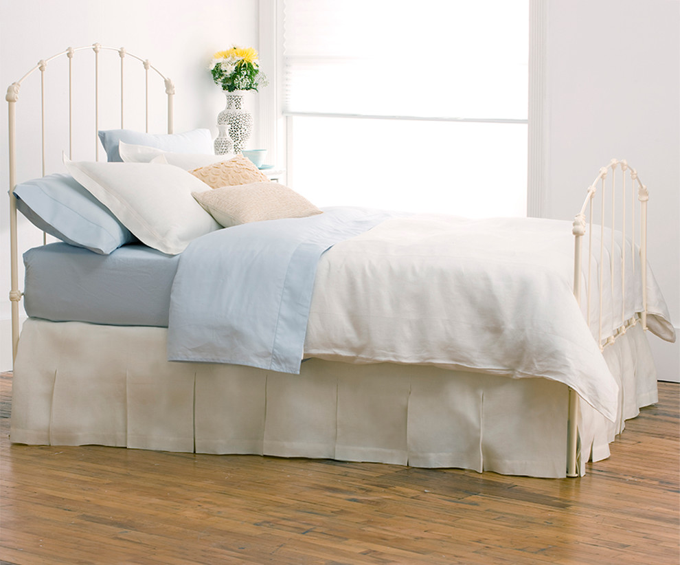 Rutherford Bed Antique White Traditional Bedroom New York by