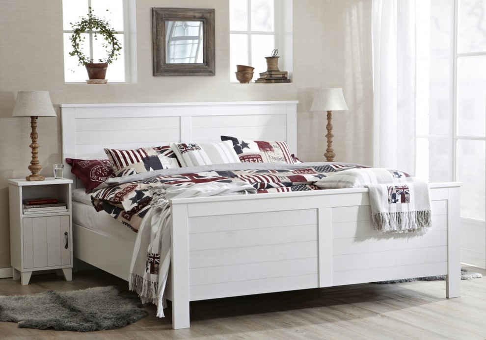 Photo of a beach style bedroom in Gothenburg.