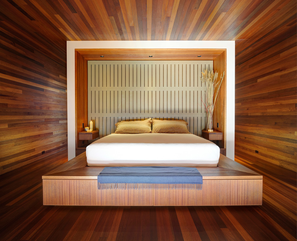 Свежая идея для дизайна: хозяйская спальня в современном стиле - отличное фото интерьера