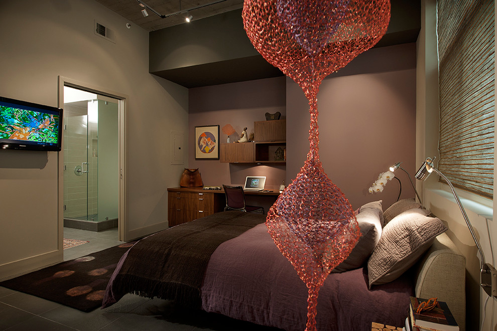 Inspiration for an urban bedroom in Seattle.