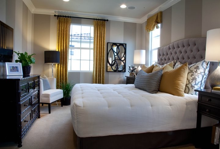 Example of a trendy bedroom design in San Diego