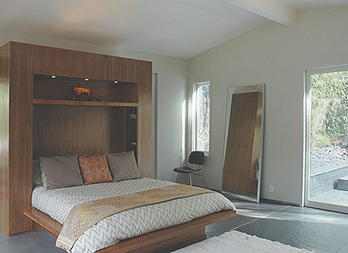 Источник вдохновения для домашнего уюта: спальня в стиле модернизм