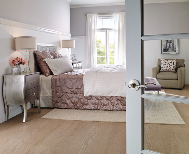 Schlage Accent Style Lever in Satin Brass - Modern - Bedroom