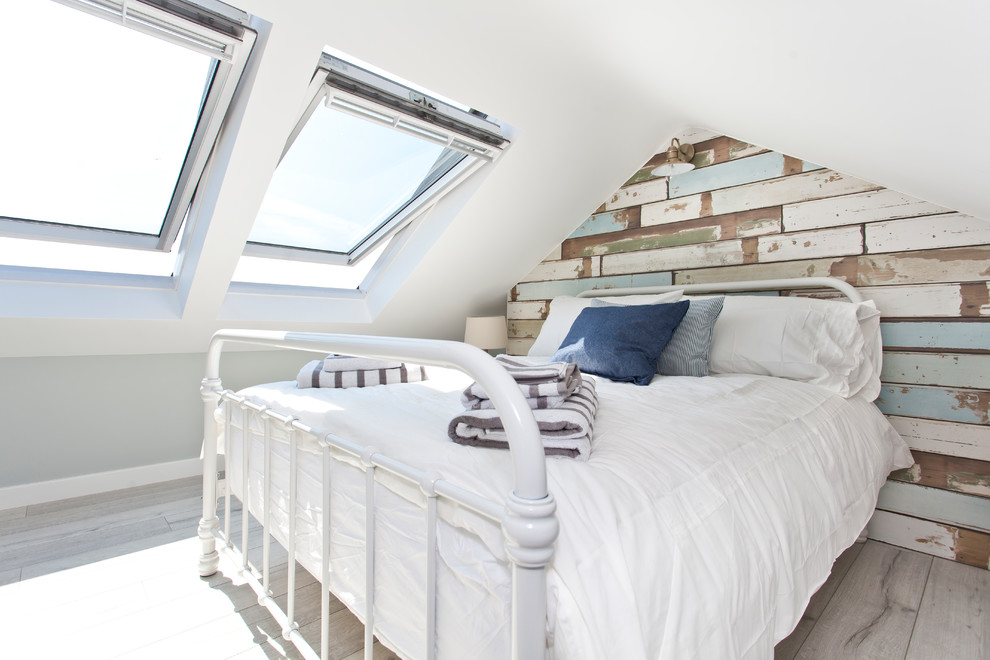 Design ideas for a coastal bedroom in Dorset.