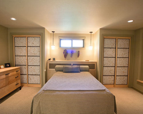 This is an example of a world-inspired bedroom in Seattle.