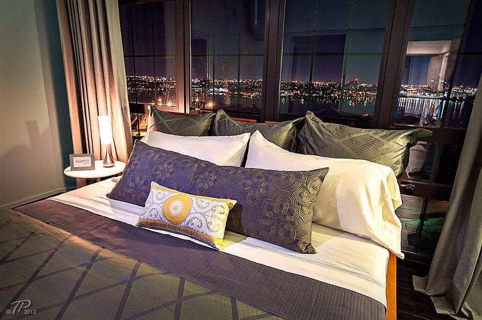 Silo Point Luxury Waterfront Condos Contemporary Bedroom Baltimore by Phina's Fine