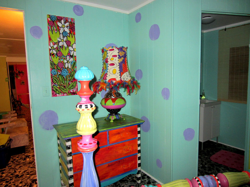 Bedroom - eclectic bedroom idea in Charlotte