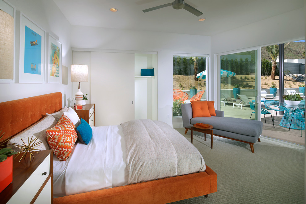 Modern bedroom in Orange County.