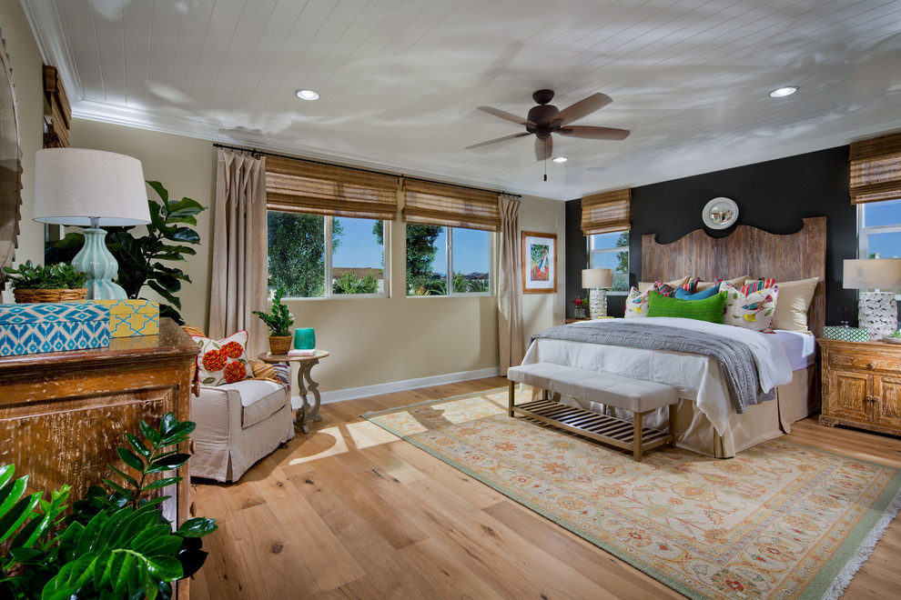 This is an example of a mediterranean bedroom in Orange County.