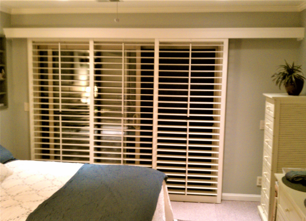 Sliding Patio Door Plantation Shutters Traditional Bedroom San Francisco by Home