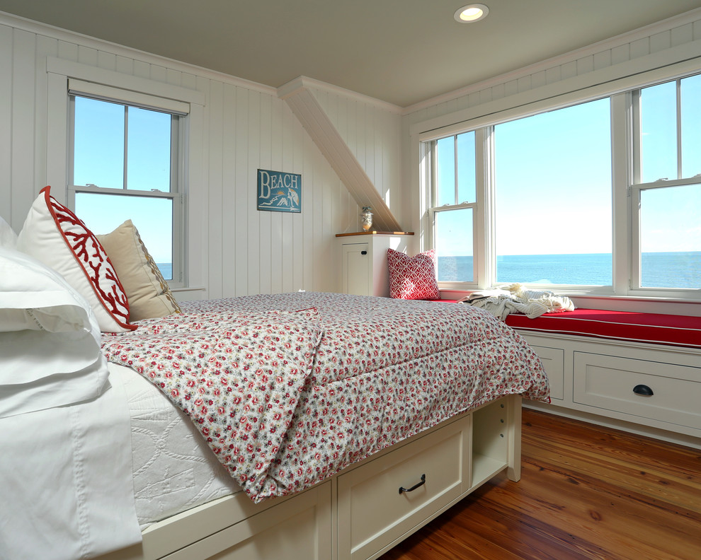 Inspiration for a coastal bedroom remodel in Boston