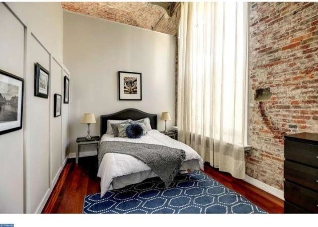 Inspiration for an urban bedroom in Philadelphia.