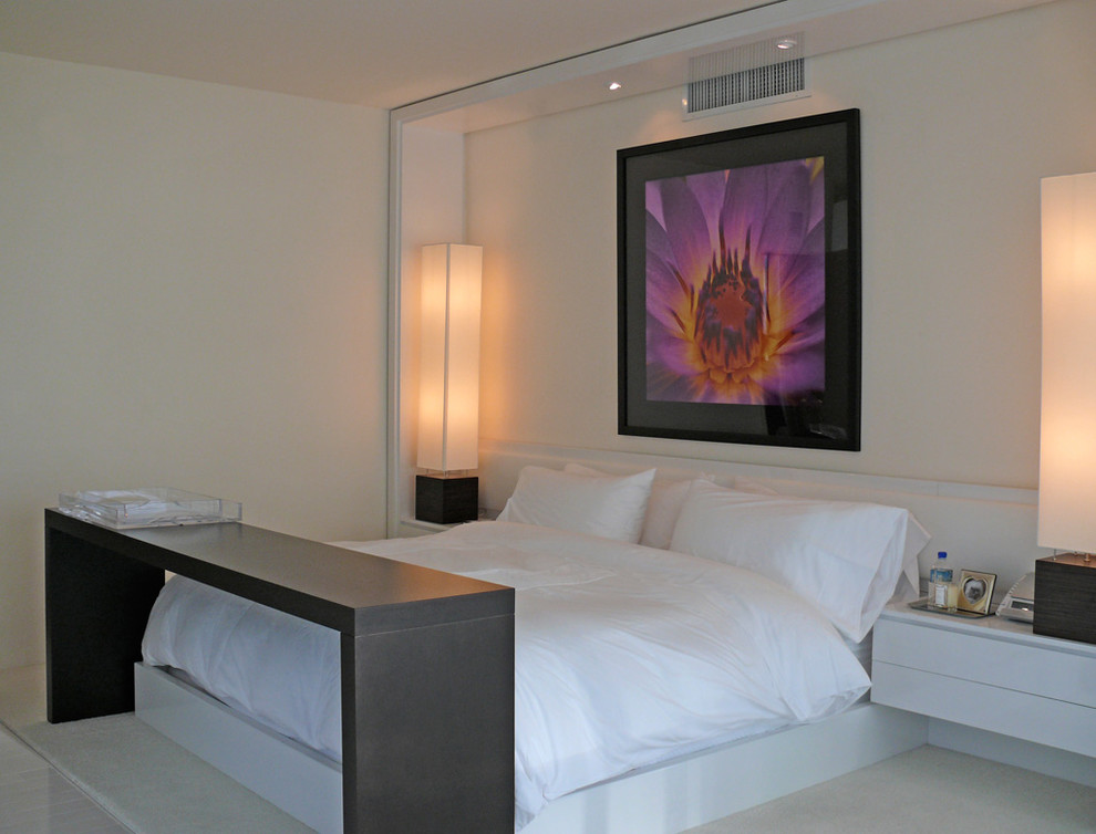 Inspiration for a contemporary bedroom remodel in Miami