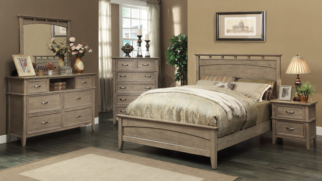 South Beach Queen Size Bed In Weathered Oak Modern Bedroom Toronto By Inspire At Home Houzz South Beach Queen Size Bed In Weathered, Weathered Oak Bedroom Furniture