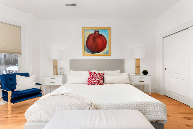 South Boston Condo Staging 2019 - Transitional - Bedroom - Boston - by  Cathy Kert Interiors | Allied ASID | Houzz IE