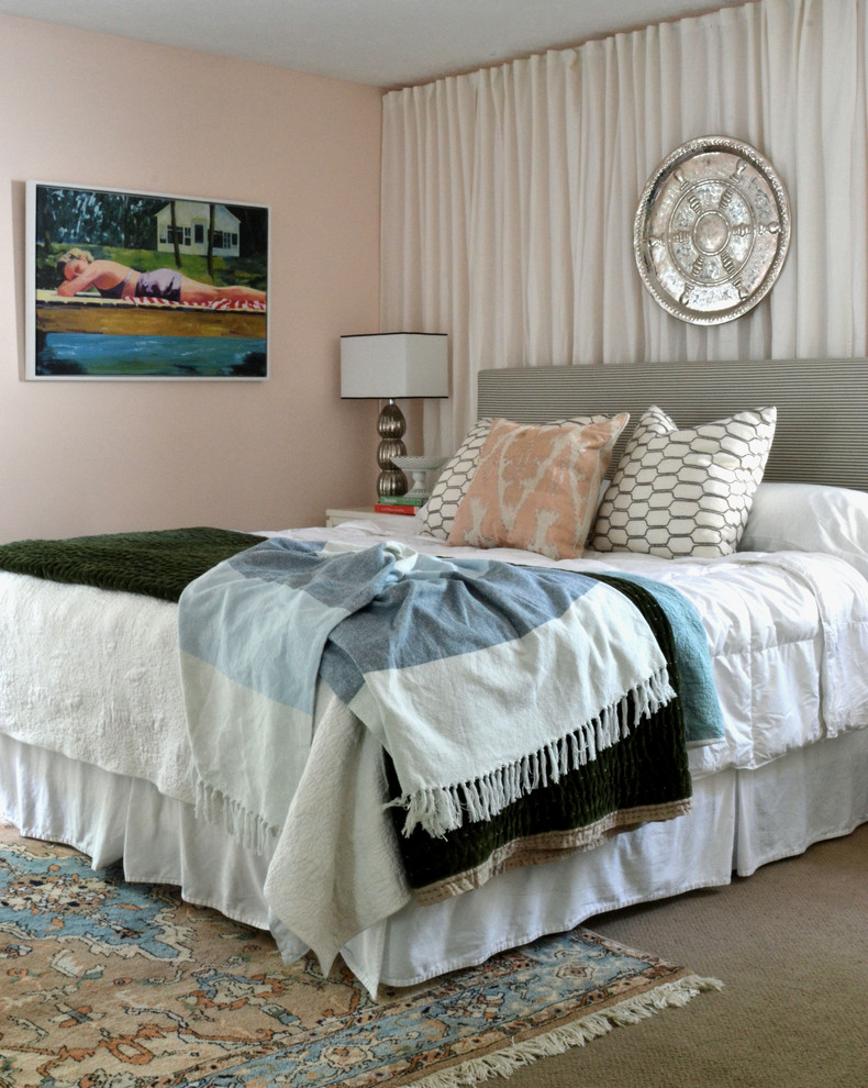 Bedroom - eclectic bedroom idea in Houston