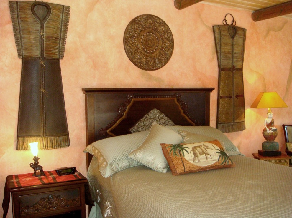 Foto på ett orientaliskt sovrum