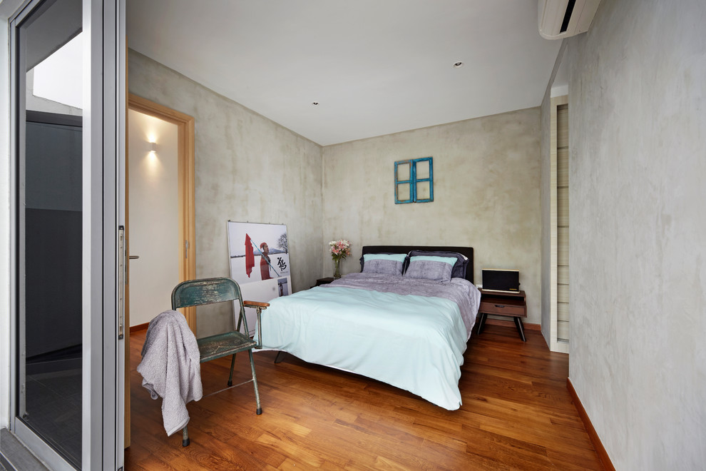 Example of an urban bedroom design in Singapore